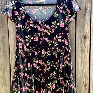 Urban Outfitters Rose print Babydoll dress S